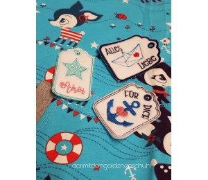 Stickserie - ITH Geschenkanhänger Maritim